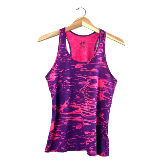 Nike Tops - Pink and Purple Nike Dri-Fit Tank Top M